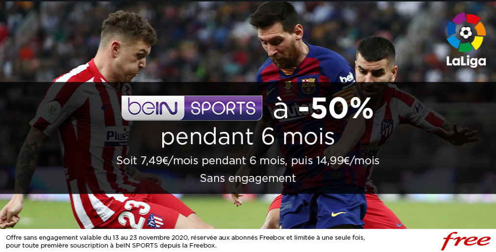 Free annonce une grosse  promo  sur BeIN Sport via la 